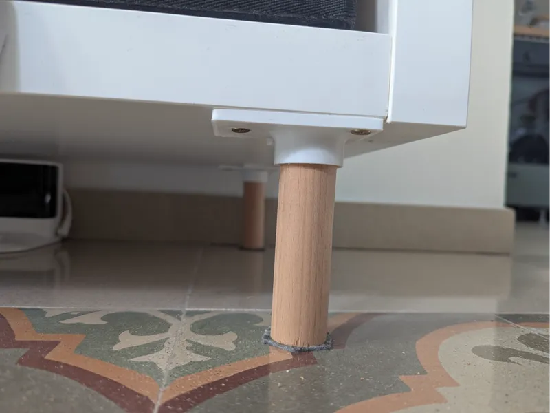 ikea kallax feet adapter