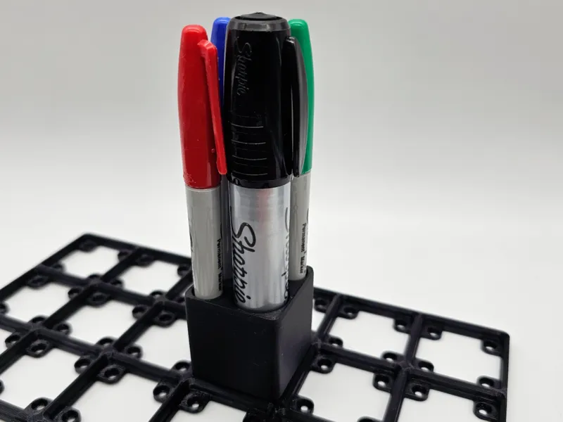 King size Sharpie + 4 fine point holder Gridfinity