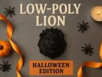 Décoration murale lion low poly — photo 1