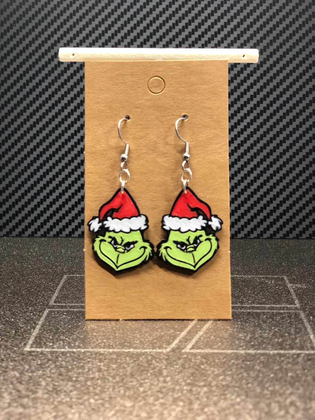 The Grinch earrings 0.2 mm nozzle AMS view 2
