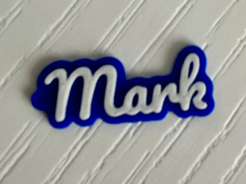 Mark - 3d printed name keychain personalized 