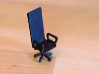 Chaise de bureau Ikea Markus miniature - maison de poupée — photo 1