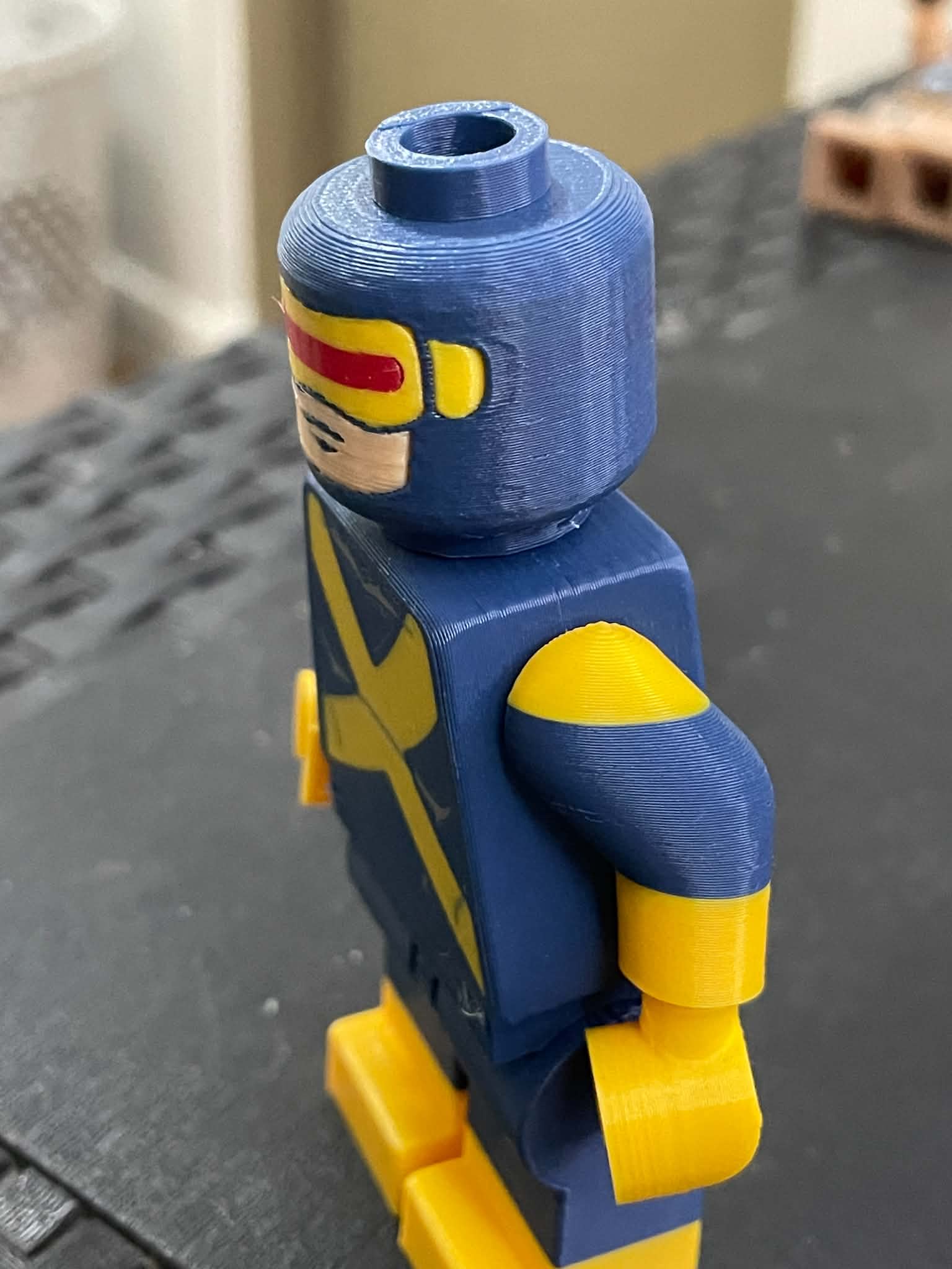 Big Brick Cyclops (Scott Summers) - Free 3D Print Model - MakerWorld