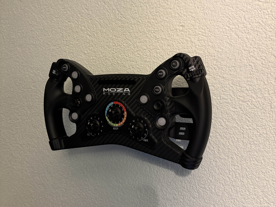 MOZA Steering Wheel Wall Mount - with wheel name