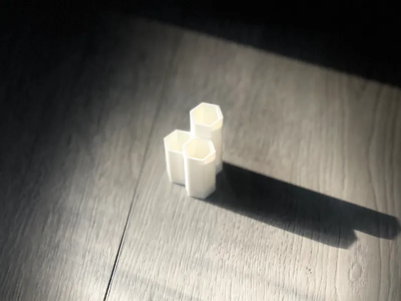 Minimal 3-Slot Pencil Holder (Hexagon)