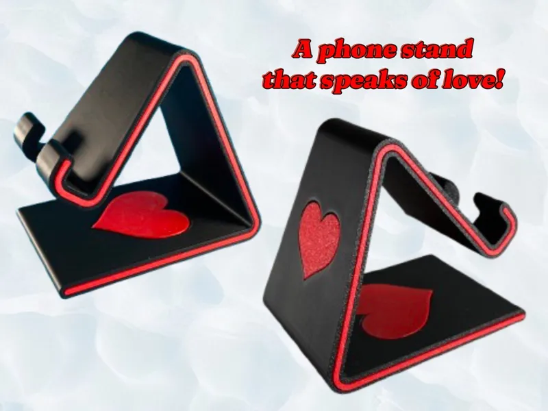 Phone stand - valentines day - holder