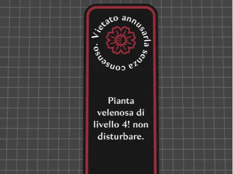 Cartellino per Pianta
