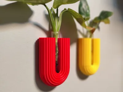Modern Geometric Plant Propagator "U" Wall Mounted