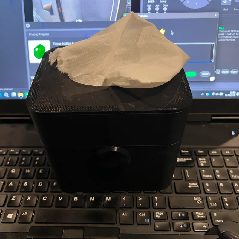 Toilet paper roll tissue box