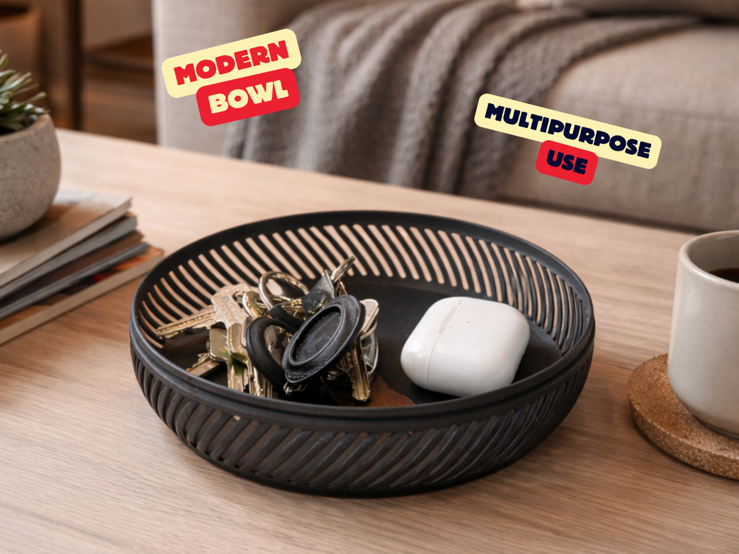 MODERN MULTIPURPOSE BOWL / FRUIT BOWL / KEY BOWL