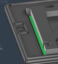 Lid clearance for 2mm foam tape top of the Cantilever arms