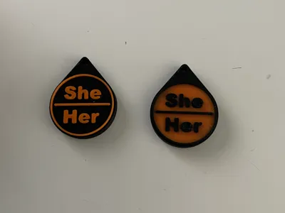 Pronoun Keychain