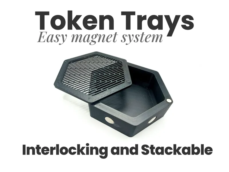 Hexagonal Magnetic Token Holder