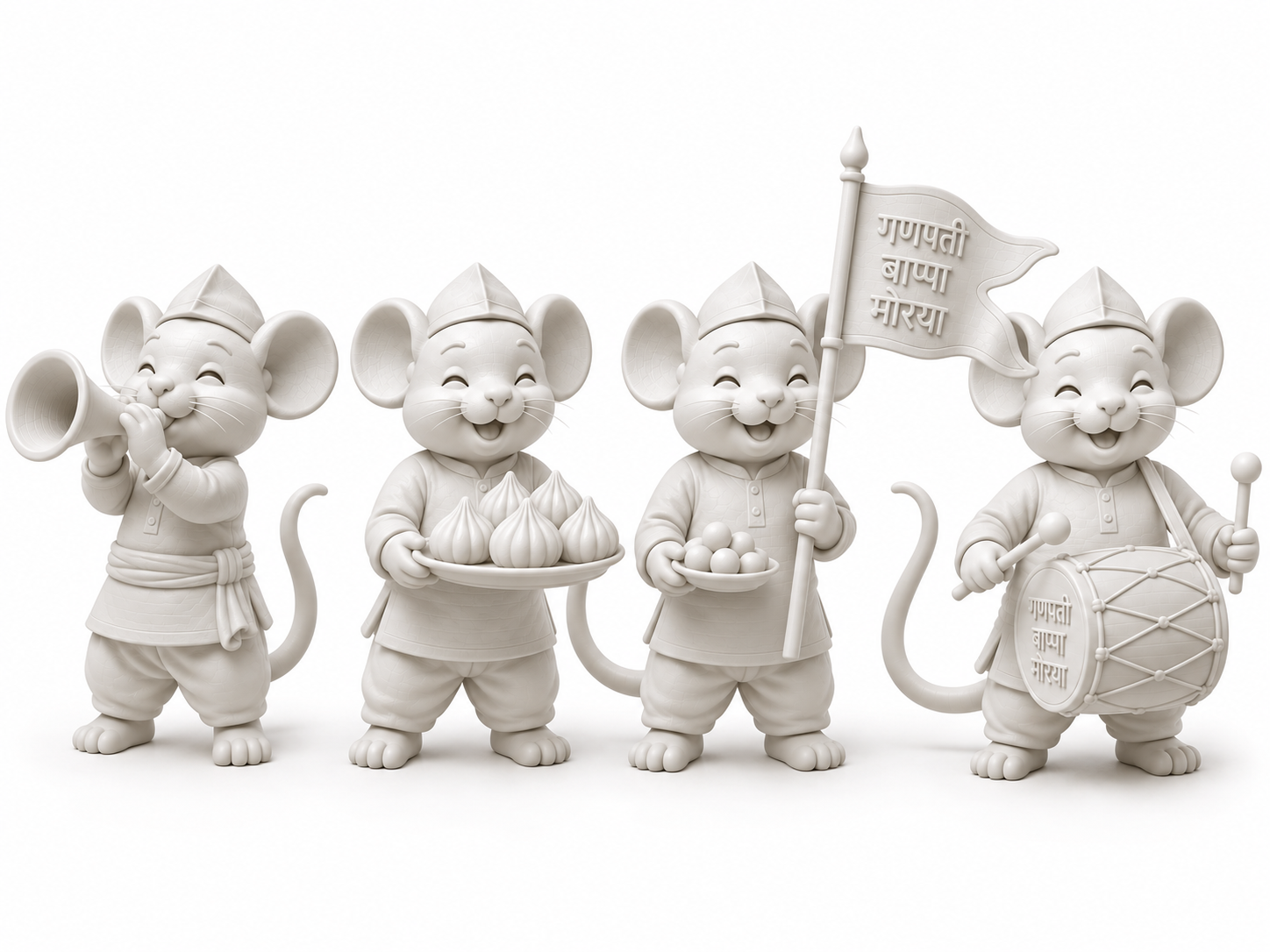 Ganpati Bappa Morya – Festive Mouse Set - 1