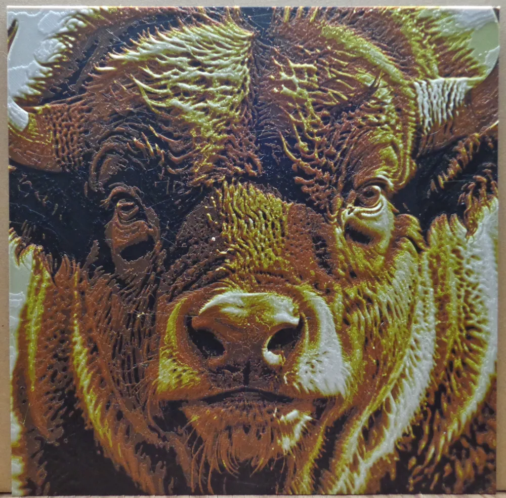 Buffalo \ Bison Pop Art 3d Print files by The Mad Fabricator