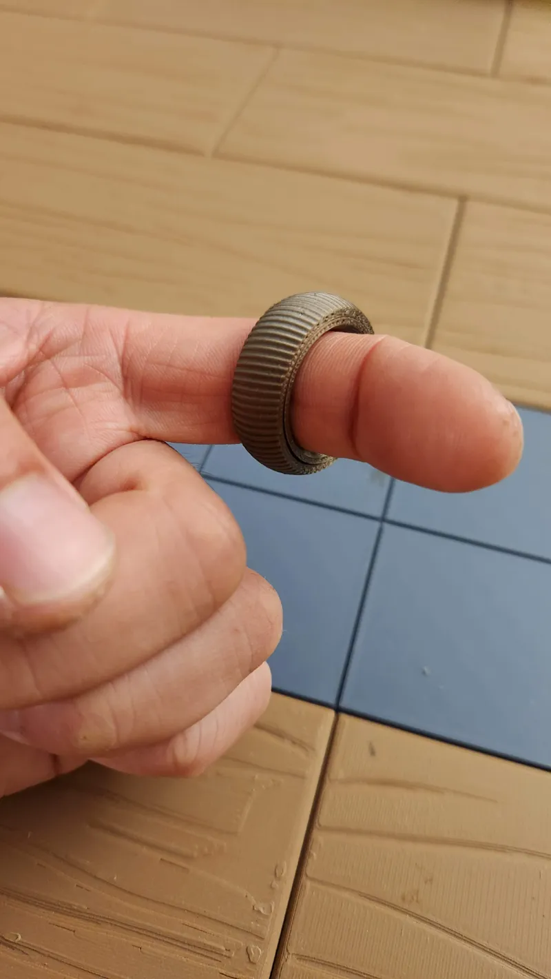 Knurled Fidget Ring - 10-25mm diameter