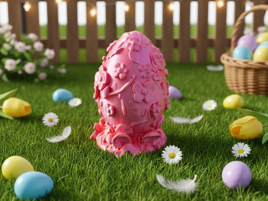 Oeufs de Paques Une Explosion de Couleurs Florales