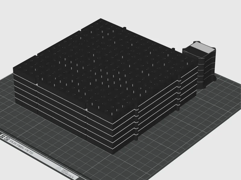 ToolGrid-Compatible 6×6 Base | 6-Level Stacked