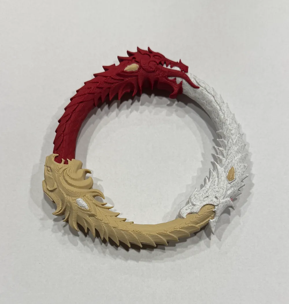 Elder Scrolls Online Ouroboros Symbol Metal Medallion \u0026 Pamphlet, image size:1000x1049