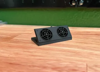 MB24/SCX24 Scale Rear Mount Radiator and Fans