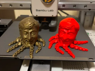 Jackie Chan Octopus Caricature - Articulated