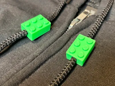 2x3 Brick Hoodie Drawstring Bead