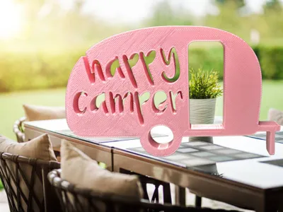 Happy Camper Standee – Summer Decoration & Camper