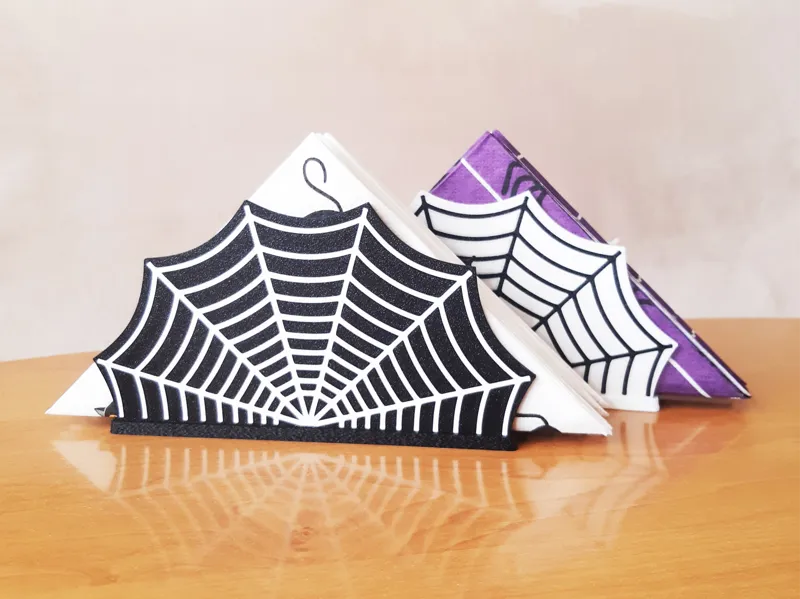 Halloween napkin holder - spider web