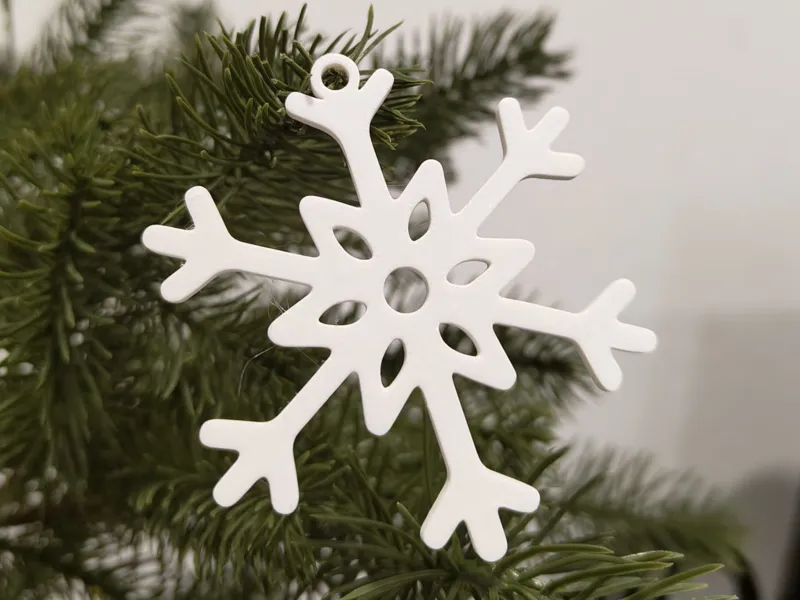 Snowflake 7 Tree Decor/Keychain