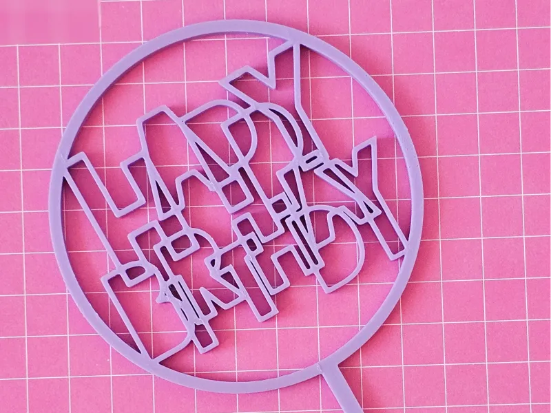 Caketopper Happy Birthday