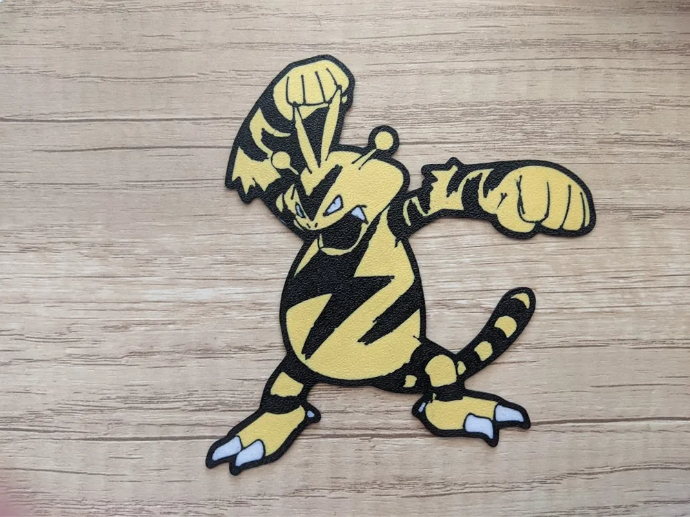 Electabuzz Pattern Electabuzz Wall Art by Sitsero - MakerWorld