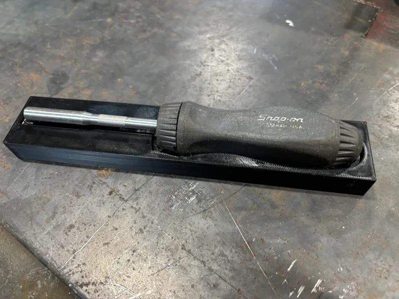 Snap-on Ratcheting screwdriver tray