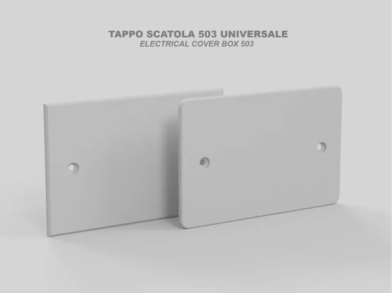 Tappo copertura scatola elettrica 503 universale 