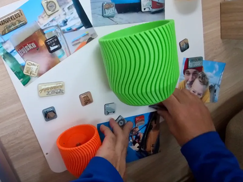 Wavy Flowerpot - Camperedition with magnet