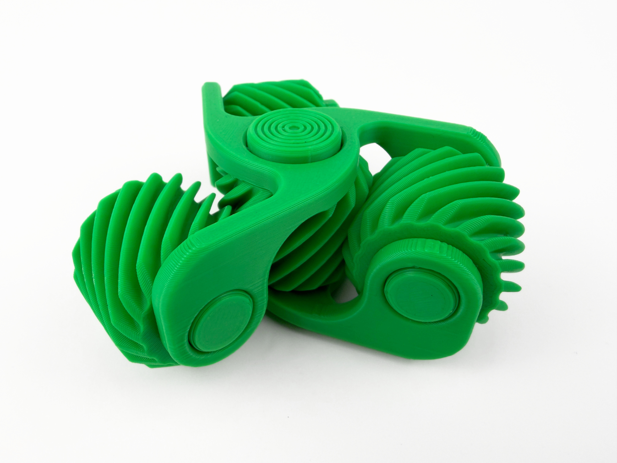 Miniatura 1 do modelo 3D Cross-Axis Triple Helical Gear Fidget Spinner