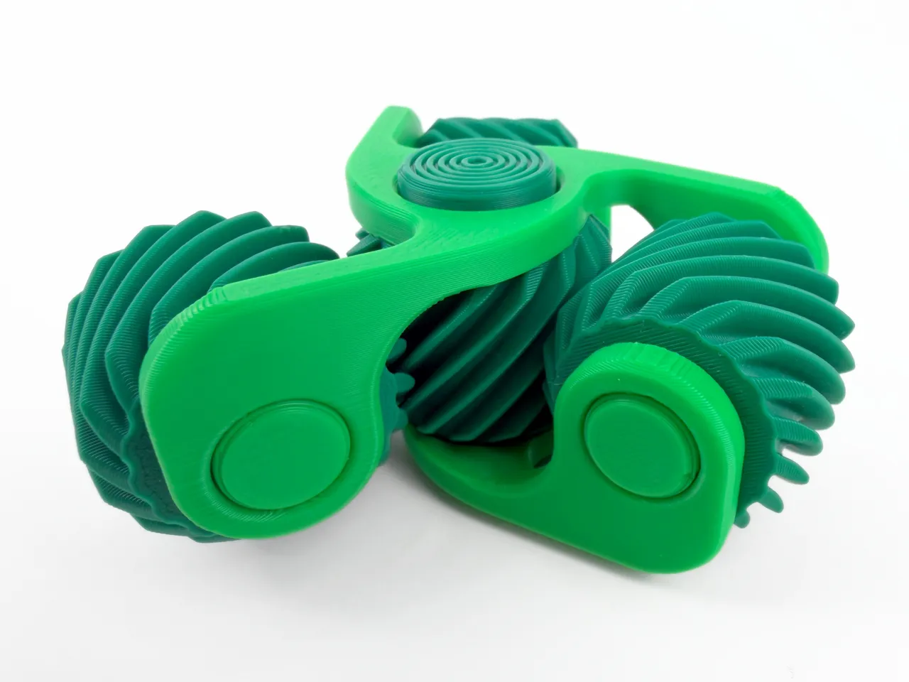 Cross-Axis Triple Helical Gear Fidget Spinner view 2