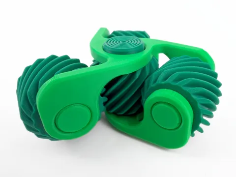 Cross-Axis Triple Helical Gear Fidget Spinner view 2