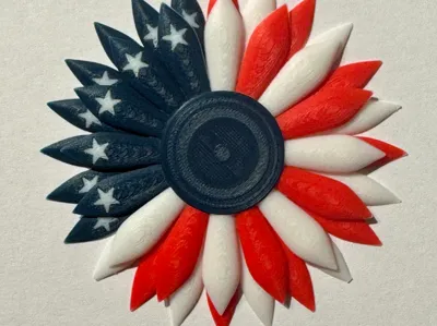 Americana Flag Bunting 250th Anniversary Magnet