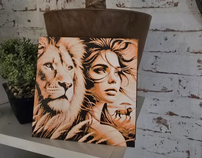 The lion and the woman