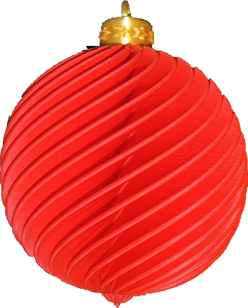 Spiral Christmas Tree Ball Ornament view 3