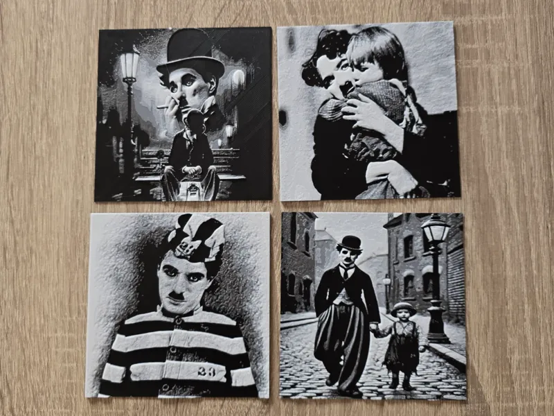 Charlie Chaplin Hueforge