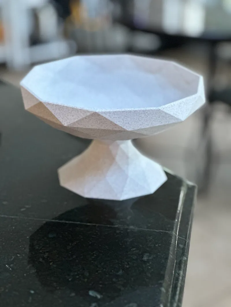 Low poly fruit bowl