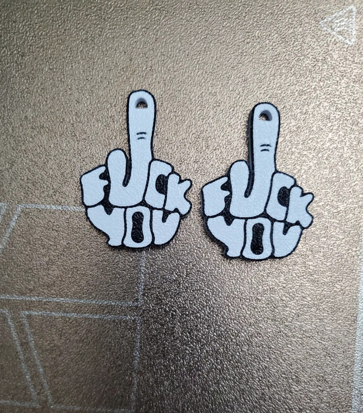 Show them how you feel Earrings or Keychain view 4