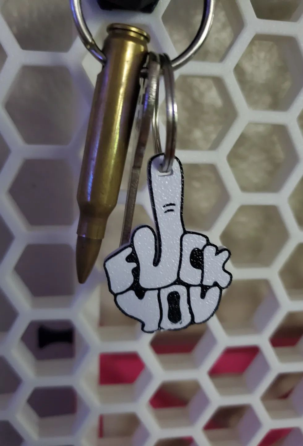 Show them how you feel Earrings or Keychain view 3