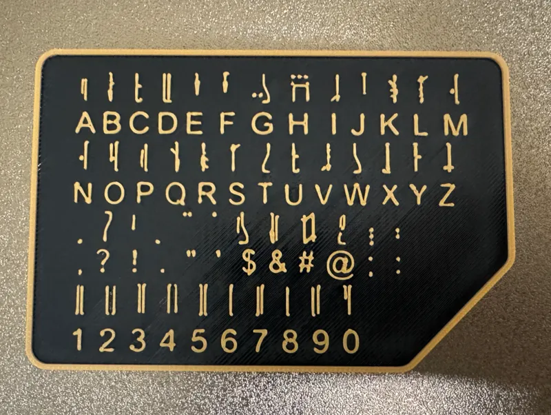 Mandalorian Mando'a Translation ID Card