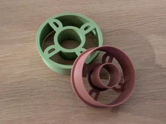 Donut Cutter 7cm 6cm (3.15 in and 2.75 in )