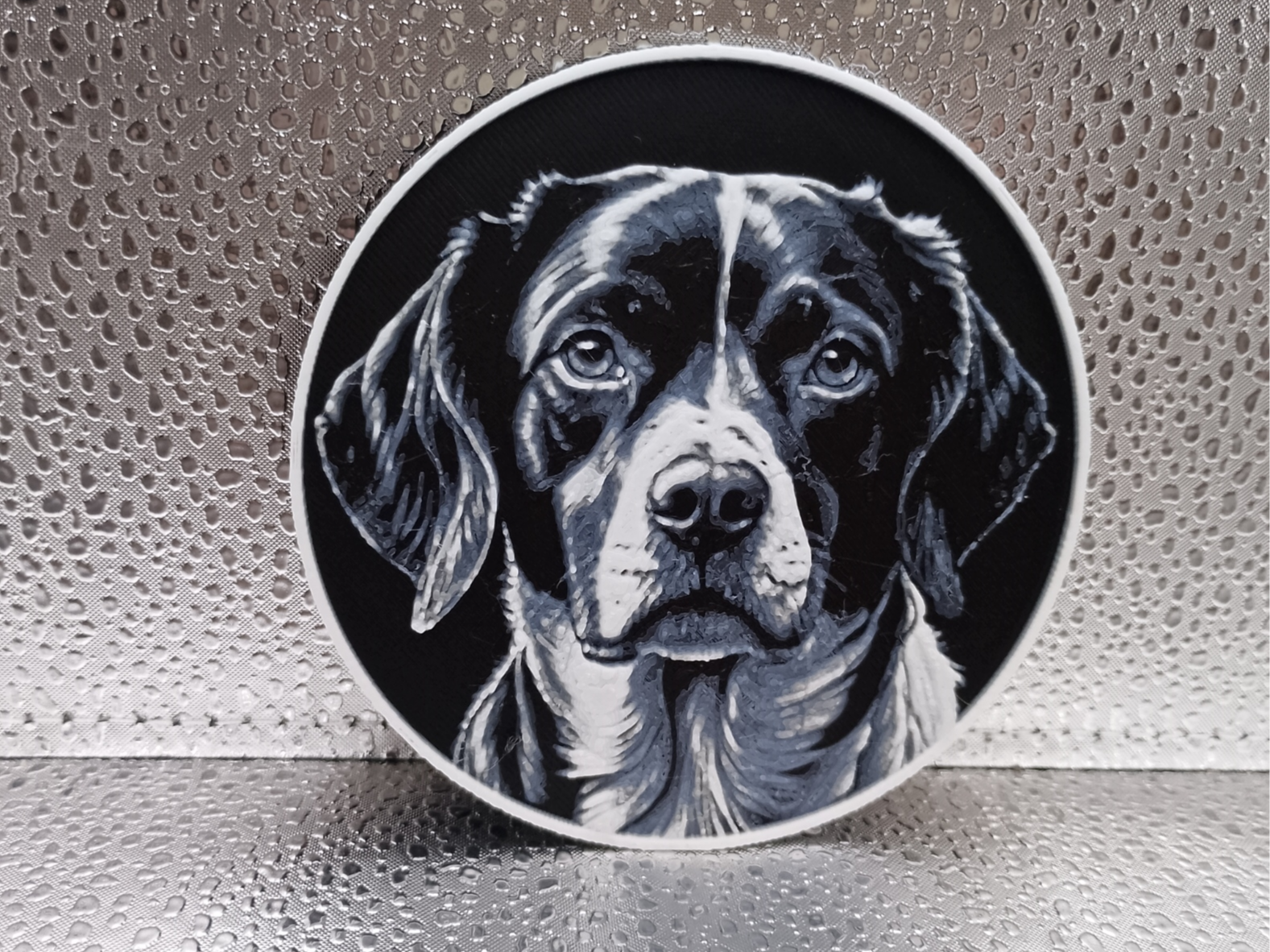 Brittany Spaniel Coaster – Hueforge