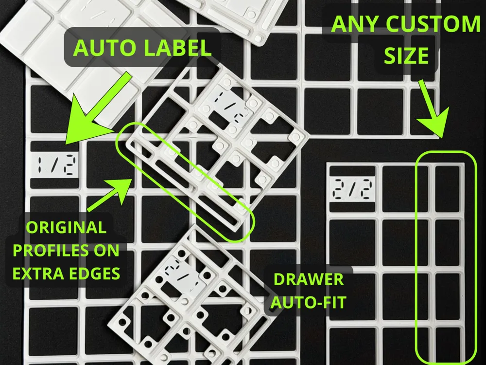 Spacerless - Gridfinity Baseplate Generator - Free 3D Print Model ...