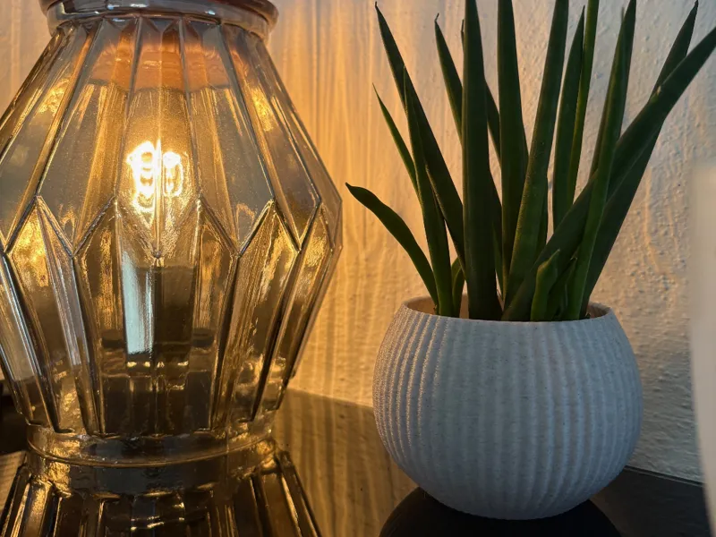 Kleiner moderner Blumentopf