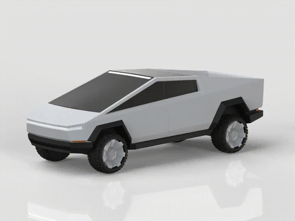 【Tesla】 Tesla Cybertruck Pickup 1/43 ve 1/64 oranı